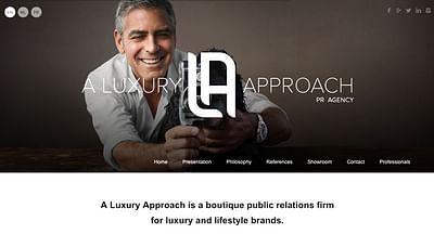 A Luxury Approach : Public Relations Agency - Création de site internet
