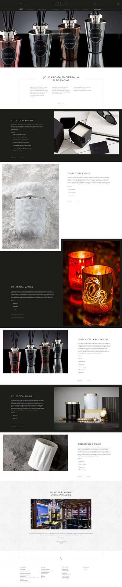 Ladenac Milano, diseño web y márketing online - Website Creation