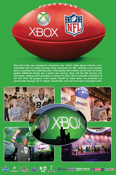 XBOX - NFL/PLAY 60 SPONSORSHIP - Design & graphisme