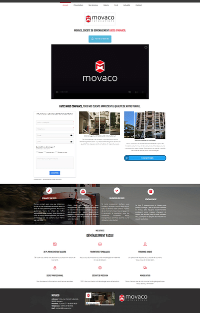 Movaco - Création de site internet