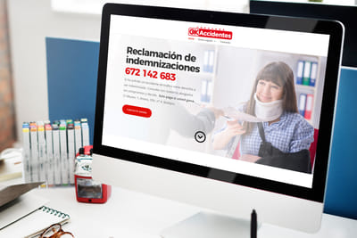 Imagen corporativa y diseño web de OkAccidentes - Website Creation
