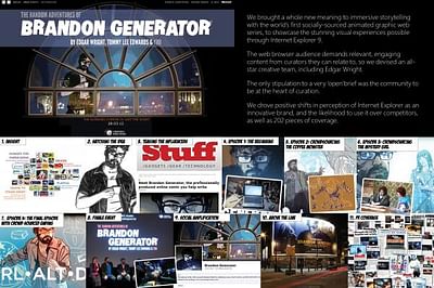 THE RANDOM ADVENTURES OF BRANDON GENERATOR - Advertising