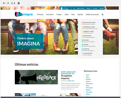 Plataforma de contenidos Imagina Alcobendas - Website Creatie