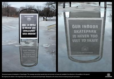 Upside down and mirrored poster - Publicidad