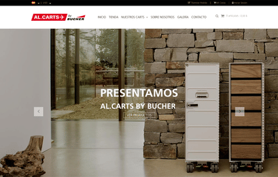 Al.Carts Página E-Comercio Madrid y USA - Website Creation
