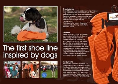 The first shoe line inspired by dogs - Advertising