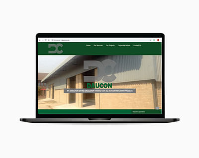 Web Design For a Construction Company - Website Creation