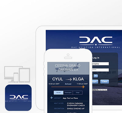 DAC Aviation - Real-Time Flight Tracker - Mobile App