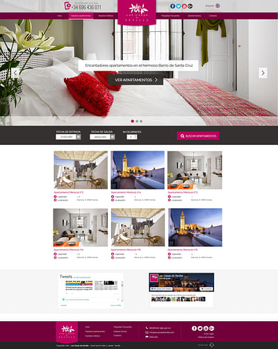 Las Casas de Sevilla Website - Creación de Sitios Web
