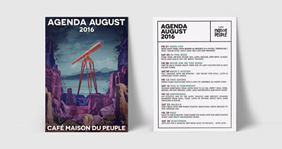 Café Maison du Peuple - Flyer - Graphic Design