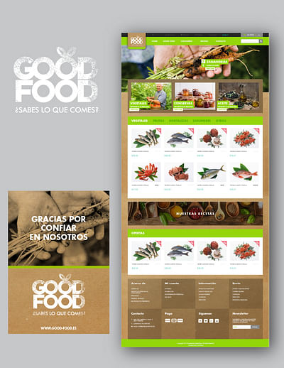 WEB DESIGN E-COMMERCE. GOOD-FOOD - Design & graphisme