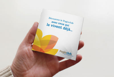 Divers supports de communication pour Pogio - Content Strategy