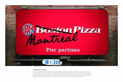 MONTRÉAL PIZZA - Werbung