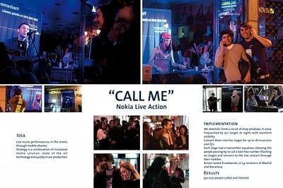 CALL ME - Publicidad