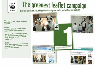 THE GREENEST LEAFLET CAMPAIGN IN THE WORLD - Advertising