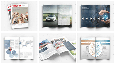 Mitarbeiter- und Kundenmagazin für Gruppe - Grafikdesign