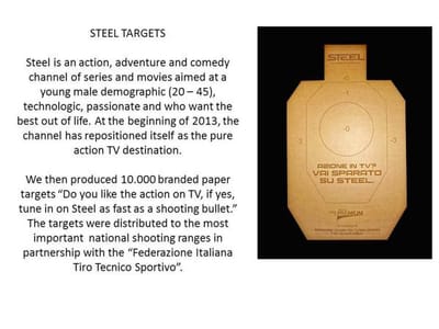 STEEL TARGETS - Advertising