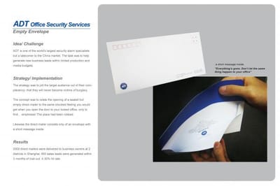EMPTY ENVELOPE - Advertising