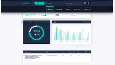 Saas application: Subscribers.com - Web Applicatie