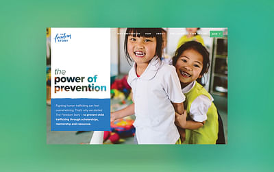 The Freedom Story Website + Branding - Graphic Design