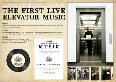 LIVE ELEVATOR MUSIC - Publicité