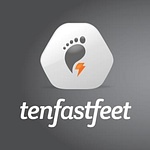 Ten Fast Feet logo