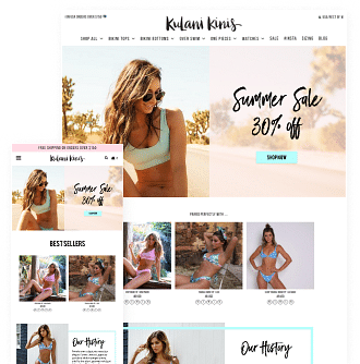 Web Development for Bikini Company - Website Creation