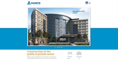 Web design & development for Avantis - Website Creation