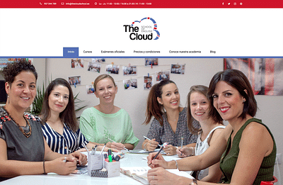 The Cloud School of English - Webseitengestaltung