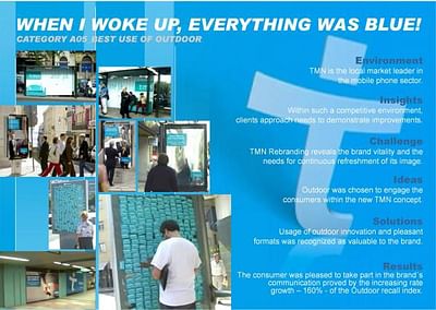 WHEN I WOKE UP EVERYTHING WAS BLUE - Pubblicità