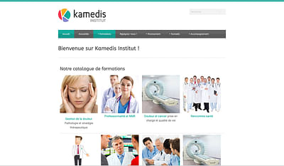 Website Kamedis Institut - Webseitengestaltung