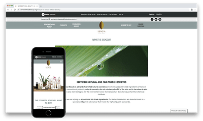 Diseño Web Senzia - OXFAM Intermon - E-commerce