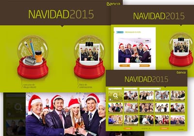 Sistema de eCards navideñas para Bankia - Application web