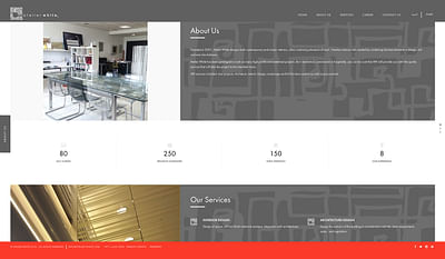 Atelier White Interior Design - Website Creation