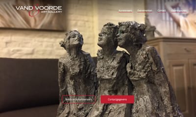 Art Gallery Vandevoorde - Website Creatie