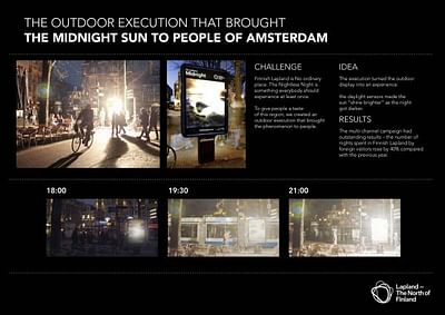 WHEN THE MIDNIGHT SUN HIT THE STREETS OF AMSTERDAM - Advertising