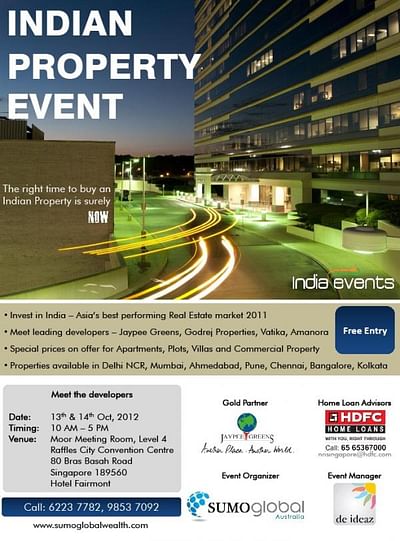 Indian Property Event - Singapore - Publicidad