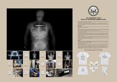 Metallic Ink Under Clothes - Advertising