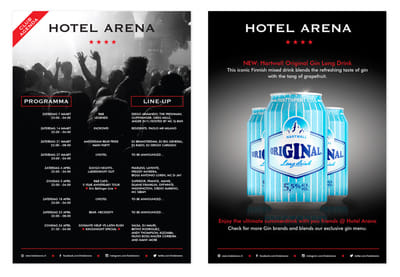 Poster ontwerp Hotel Arena - Branding & Positionering