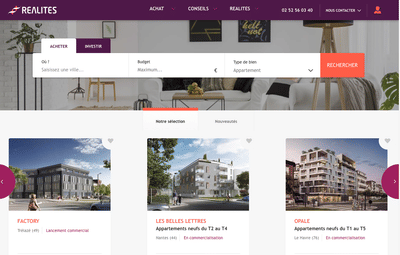 Groupe Realites - Web Applicatie