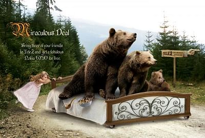 Three bears - Publicité