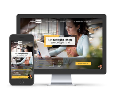 Swishfund website - Website Creatie
