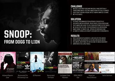 DOGG TO LION - Publicité