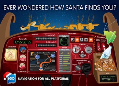 Santa's cockpit - Advertising