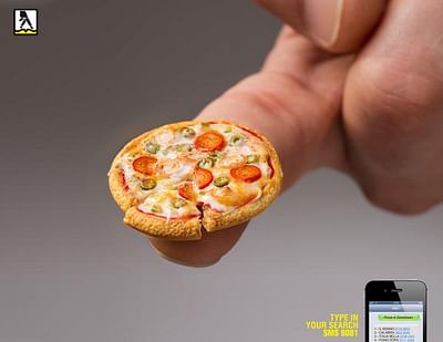 Mini pizza - Werbung