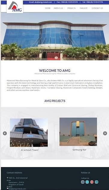 AMG Metal Co. - Website Creation