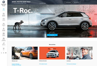 Sites concessionnaires Volkswagen - Application web