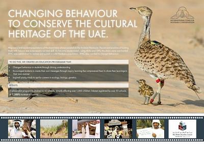 CHANGING BEHAVIOUR TO CONSERVE THE HOUBARA - Reclame