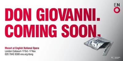 Don Giovanni. Coming soon. - Advertising