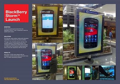 BLACKBERRY STORM LAUNCH - Advertising